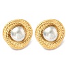304 Stainless Steel Stud Earrings EJEW-D319-10G-4