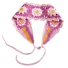 Sunflower Crochet Wool Elastic Headbands OHAR-PW0005-05F-1