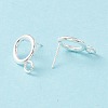 304 Stainless Steel Stud Earring Findings X-STAS-P308-02A-S-3