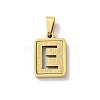 304 Stainless Steel Alphabet Pendants STAS-S152-01G-E-1