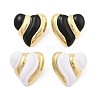 PVD Vacuum Plating Golden 304 Stainless Steel Stud Earrings for Women EJEW-Z068-07G-1