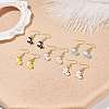 Alloy Enamel Cow Dangle Earrings EJEW-JE04988-2