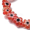 Handmade Millefiori Lampwork Beads Strands LAMP-F035-09-4