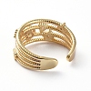 Adjustable Brass Cuff Finger Rings RJEW-G096-10G-3