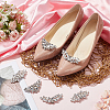   6Pcs 3 Styles Detachable Alloy Rhinestone Shoe Buckle Clips AJEW-PH0011-59-5