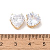 Brass Clear Cubic Zirconia Cabochons LS-STAS-M294-30C-3