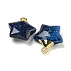 Natural Lapis Lazuli Pendants G-P540-01G-04-2