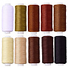 10Pcs 10 Colors Polyester Sewing Thread SENE-CY0001-05B-6