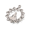 Buddhist 304 Stainless Steel Pendants SA-CBA4CE0-06P-2