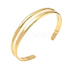304 Stainless Steel Hollow Cuff Bangles SA-CBA46AF-29G-4