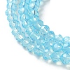Baking Paint Transparent Glass Beads Strands LS-DGLA-A034-J4MM-D08-3