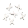 Non-Tarnish 201 Stainless Steel Charms X-STAS-C021-06P-X-1