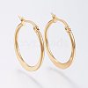 304 Stainless Steel Hoop Earrings EJEW-F105-22G-1