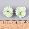 Polymer Clay Rhinestone Beads with Embossed Resin Roses RESI-T059-01A-05-3