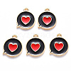 Alloy Enamel Pendants ENAM-S121-120B-2