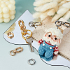 4Pcs 2 Colors Iron Swivel Clasps HJEW-FH00179-4