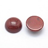 Natural Red Jasper Cabochons G-P393-R44-6MM-2