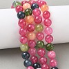 Dyed Natural Malaysia Jade Beads Strands G-G021-02C-26-5