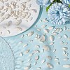 200Pcs 8 Styles Dyed Synthetic Howlite & Turquoise Cabochons G-AR0006-04-5