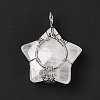 Natural Quartz Crystal Pendants G-D458-04P-02-RS-6