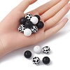 Round Food Grade Eco-Friendly Silicone Focal Beads SIL-YW0001-14A-4