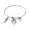 304 Stainless Steel Expandable Bangle BJEW-JB10008-1