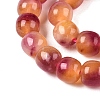 Dyed Natural White Jade Beads Strands G-T138-D09-3