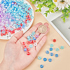 ARRICRAFT 500Pcs 5 Colors Transparent Acrylic European Beads TACR-AR0001-21-3