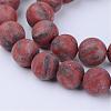 Natural Sesame Jasper/Kiwi Jasper Beads Strands G-Q462-10mm-04-1