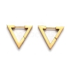 304 Stainless Steel Triangle Huggie Hoop Earrings STAS-H156-02B-G-1