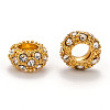 Alloy Rhinestone European Beads X-CPDL-H997-3-5