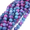 Natural Dyed Jade Beads Strands G-F601-A04-1