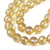 Transparent Glass Beads Strands GLAA-Q107-02A-06-3