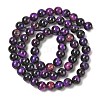 Grade AB Natural Tiger Eye Beads Strands G-B133-A02-8MM-04-4