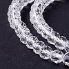 Transparent Glass Beads Strands X-GLAA-C019-01B-06-4