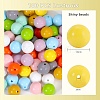 100Pcs 10 Colors Silicone Beads JX644A-2