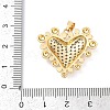 Brass Micro Pave Cubic Zirconia Pendants KK-A241-07G-3