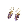 Brass Micro Pave Cubic Zirconia Dangle Earrings WG2D2E7-01-5