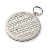 Non-Tarnish 304 Stainless Steel Pendants STAS-C086-05B-P-2
