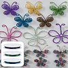 18M 3 Colors Round Copper Beading Wire for Jewelry Making CWIR-LP0001-14-3