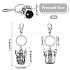 Alloy Keychains KEYC-WH0018-57-5