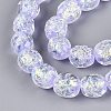 Handmade Foil Glass Beads Strands FOIL-Q002-05G-3
