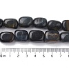 Natural Blue Tiger Eye(Dyed & Heated) Beads Strands G-C110-B01-01-5