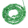 Dyed Natural White Jade Beads Strands G-T139-4mm-60-17-2