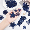 HOBBIESAY 20Pcs 10 Style Lace Polyester Embroidery Organza Ornament Accessories PATC-HY0001-05-3