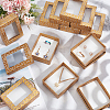 Heart Print Rectangle Paper Storage Gift Boxes with Clear Window CON-WH0095-36A-5