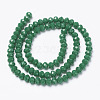 Opaque Solid Color Glass Beads Strands X1-EGLA-A034-P4mm-D09-2