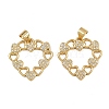 Brass Micro Pave Cubic Zirconia Pendants ZIRC-I367-12G-08-1