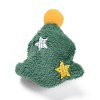 Christmas Tree Cotton & Non-Woven & Velvet Fabric Brooch JEWB-A003-15-1