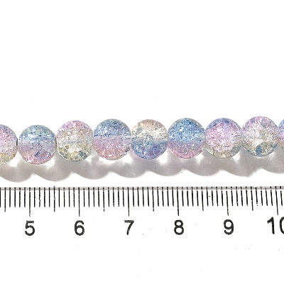Crackle Glass Beads Strands CCG-C002-8mm-09-1
